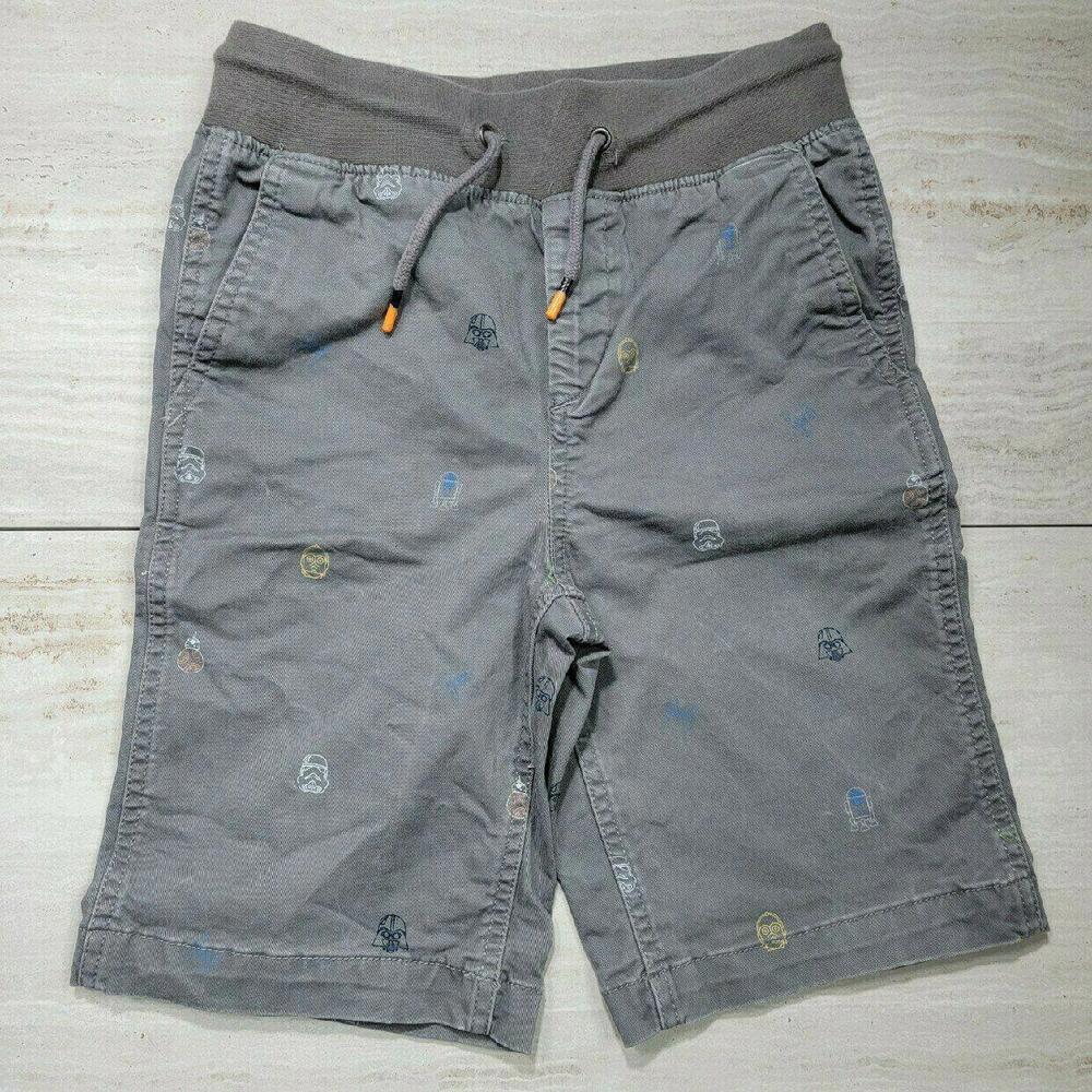Stylish Kids' Star Wars Themed Gray Shorts